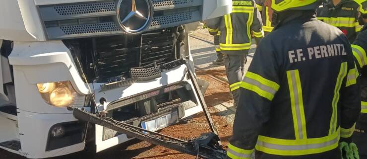 LKW-Unfall in Ortmann